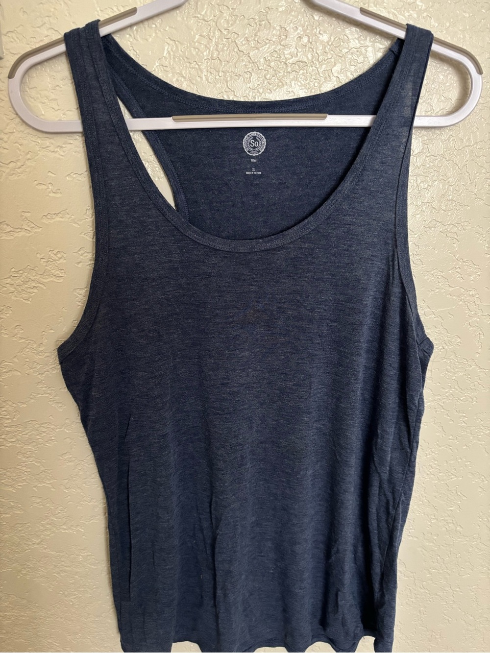 SO Navy Scoop Neck Tank Top - Women's Sleeveless Layering Tee